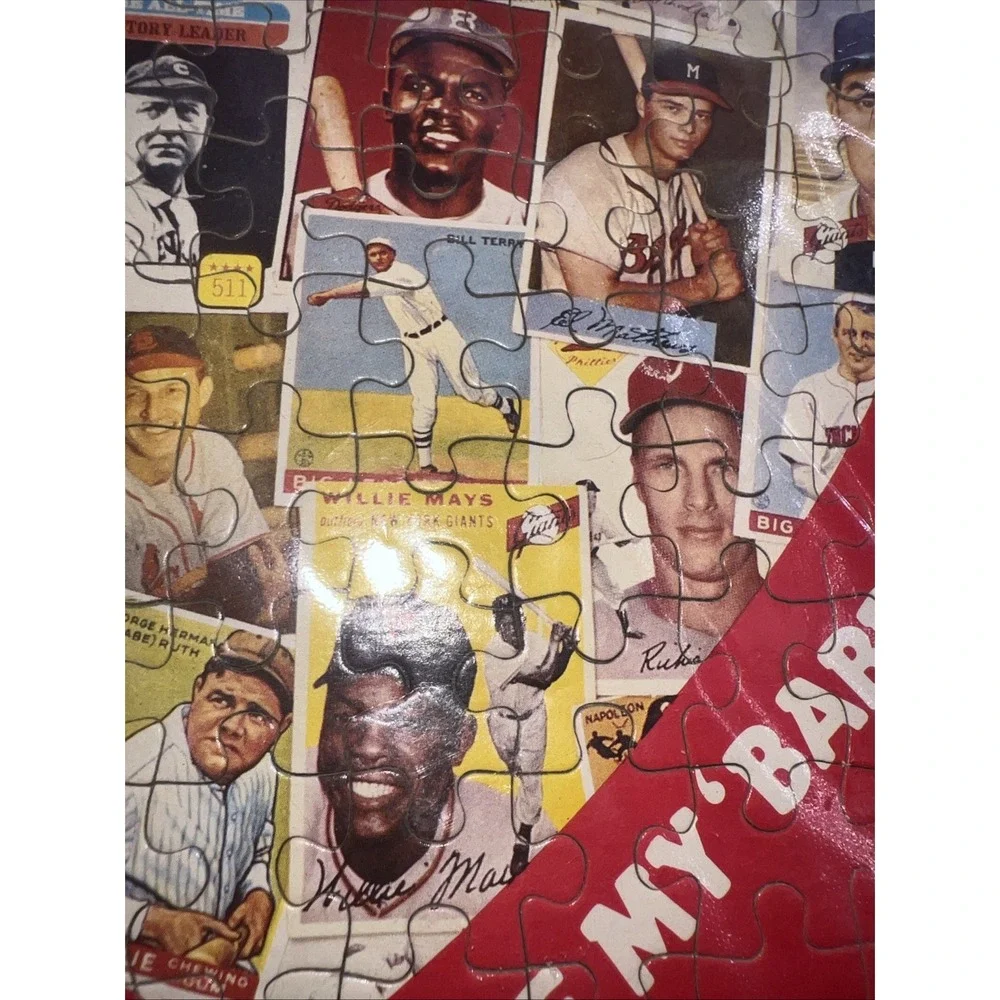 Vintage 1970s Sports Illustrated Classic Baseball Trading‎ Cards Puzzle Framed